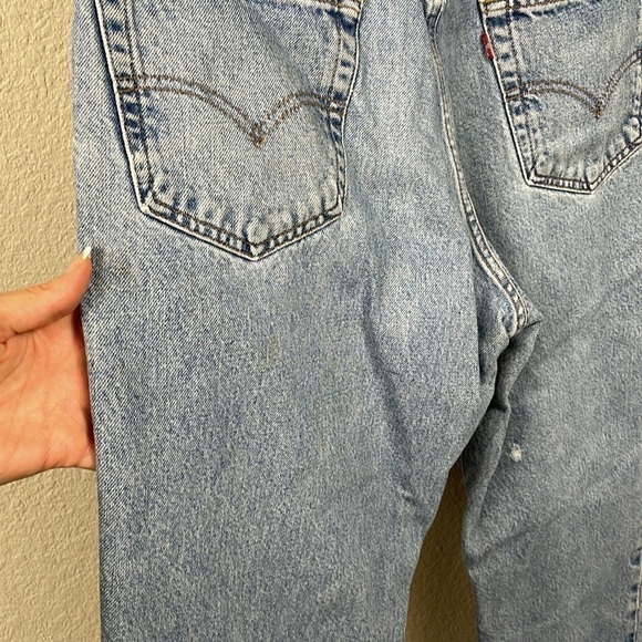 Vintage Levis 550 Relaxed Fit Jeans Rigid Denim Sz 34x29 - Picture 15 of 16